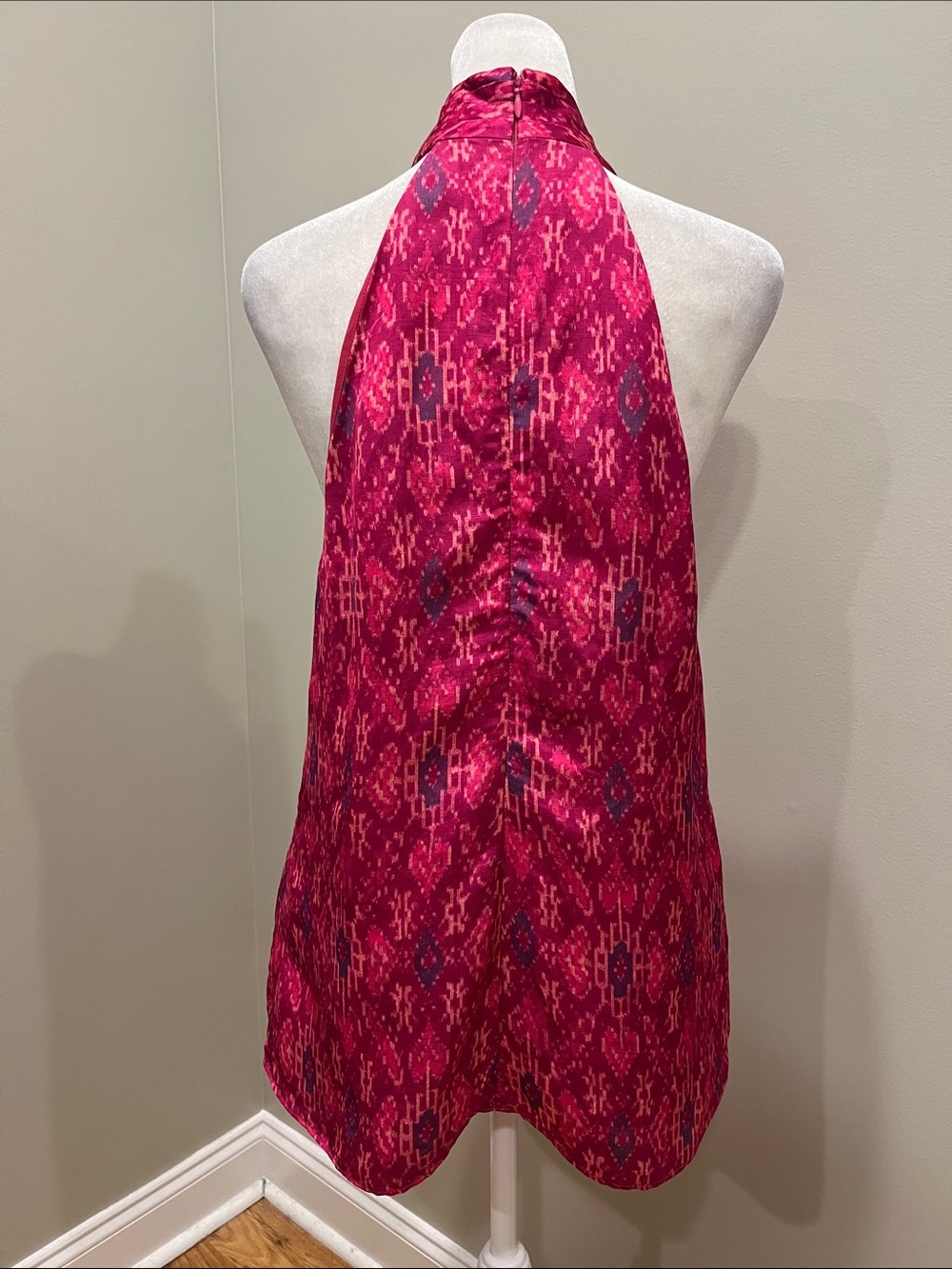 Lauren Ralph Lauren Shantung Halter Blouse - Picture 8 of 11